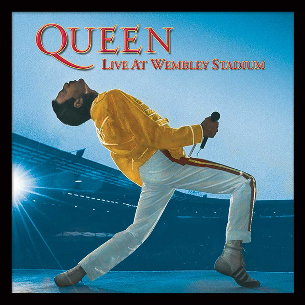 QUEEN クイーン (初来日50周年 ) - LIVE AT WEMBLEY (アルバム・シリーズ額) / インテリア額 - PGS